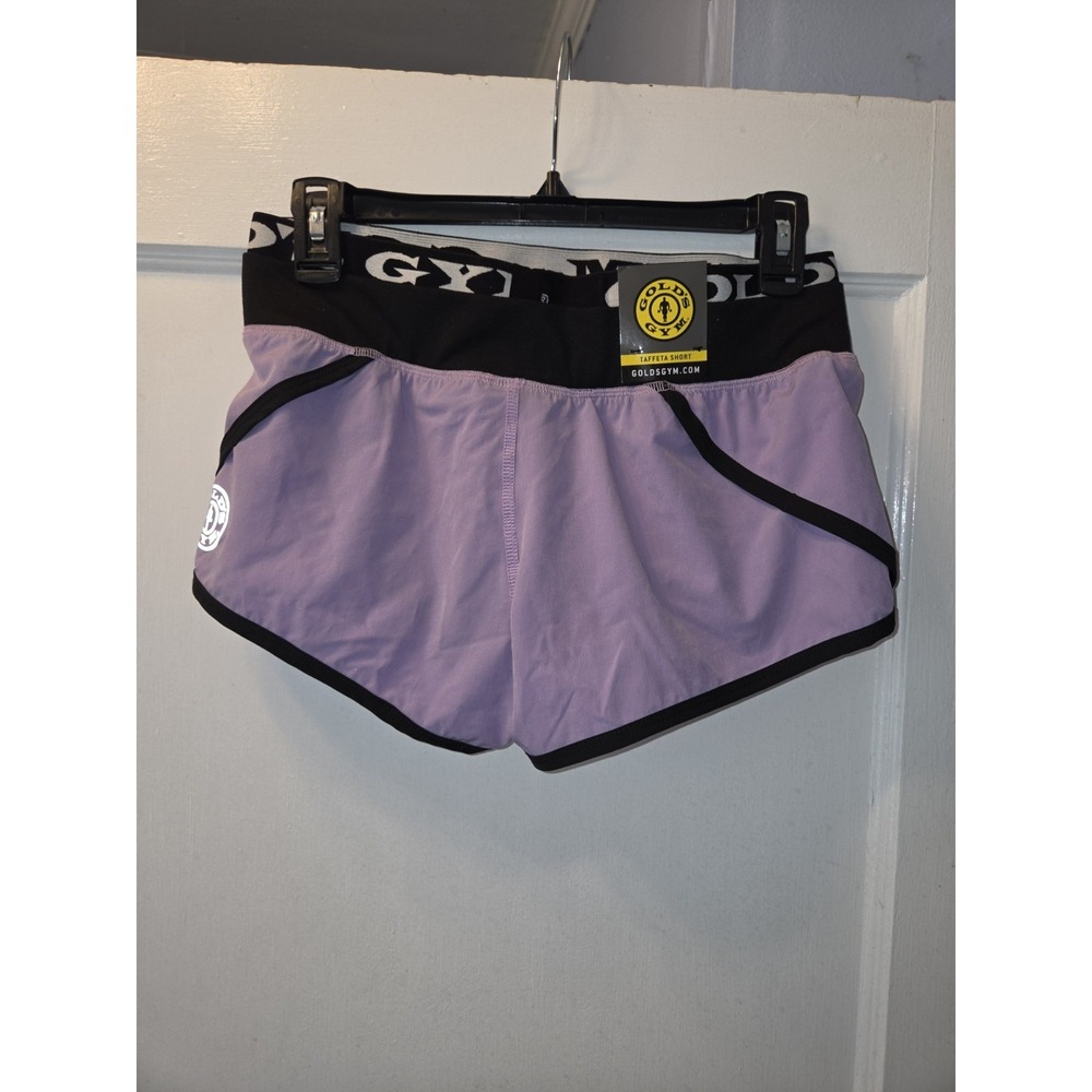 NWT Golds Gym Shorts Violet Womens Taffeta Short Running Gym. Lined. Small - Picture 2 of 4